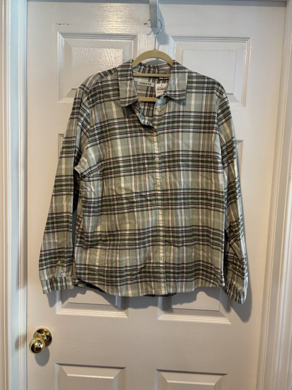 NWT Orvis Lodge Flannel Plaid Shirt